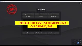 Lumion 2023 Install on drive DEF  Update [upl. by Husein]