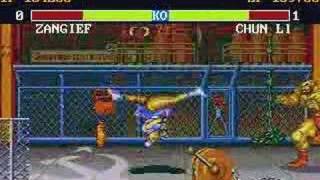 Street Fighter Port Conversions SFIBM Zangief vs ChunLi [upl. by Ellehsat]