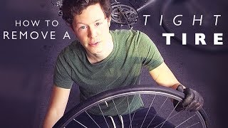 Quick Cycling Tip How to Remove a Tight Tire the Easy Way [upl. by Odlamur]