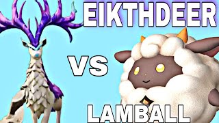 PALWORLD LAMBALL LVL 11 VS EIKTHDEER LVL 9 BOSS FIGHT [upl. by Durrej855]