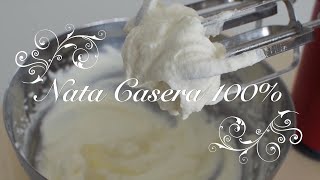 Nata Casera 100  y trucos para como montar Nata  Cómo Hacer Nata Líquida  Crema de Leche [upl. by Aleit]