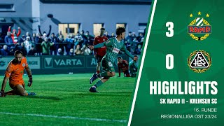 Highlights SK Rapid II  Kremser SC [upl. by Naujit]