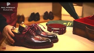 Handmade Shoes for Men How to Make Goodyear Welted Shoes by Paul Parkman [upl. by Strong964]