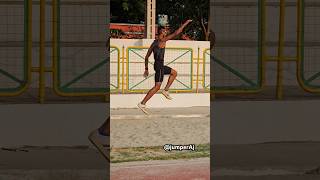 Long jump technique 💪 jumperaj trackandfield youtubeshorts army [upl. by Yarb746]