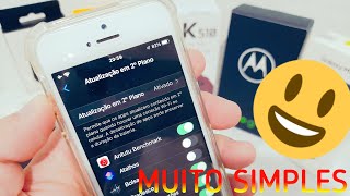 COMO ATIVAR  DESATIVAR ATUALIZAÇÃO DE APPS EM SEGUNDO PLANO  IPHONE SE [upl. by Acirtap]