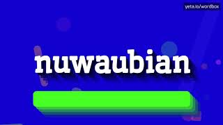 HOW PRONOUNCE NUWAUBIAN BEST QUALITY VOICES [upl. by Yddet]