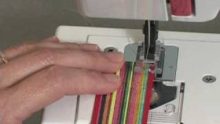 Janome Sew Mini Sewing Machine Part 3  Sewing [upl. by Dorri857]