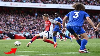 Leandro Trossard Goal vs Leicester City Kai Havertz Goal Arsenal vs Leicester Highlights 2024 [upl. by Frere542]