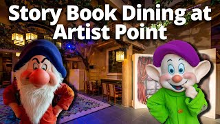 Story Book Dining at Artist Point Disneys Wilderness Lodge [upl. by Obelia457]