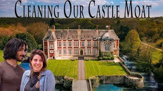 Cleaning Our 500 Year Old CASTLE MOAT  French Chateau Renovations 30 [upl. by Adnawal977]