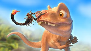 Rexy meets the Mountain King  Funny Dinosaur Cartoon for Families [upl. by Atsirak]