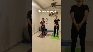 Balance yoga yogapractice yogaroutine mindfitness yogaworkout mindworkout trending mindfit [upl. by Froh]