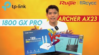 Tplink Archer AX23 Vs Ruijie 1800 GX PRO [upl. by Aikaj]