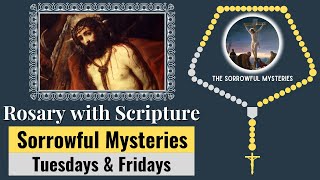 Rosary with Scripture  Sorrowful Mysteries Tuesdays amp Fridays Scriptural Rosary  Virtual Rosary [upl. by Eibba263]