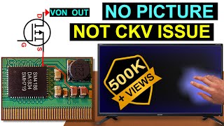 No Picture on 32quot LED TV Screen  Not CKV Issue VON is not output from SM4186 IC  LSC320AN10H07 [upl. by Midis584]