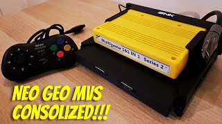 Neo Geo MVS Consolized  Entrando para o time Neo Geo 🤩 [upl. by Henigman]