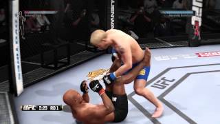 Anderson Silva BREAKS his LEG in EA SPORTS UFC [upl. by Goraud]