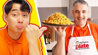 Uncle Roger Review CRAZY ITALIAN CHEF Egg Fried Rice [upl. by Deste]