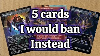 5 Cards Id Ban 🔨 Before Jeweled lotus 🪷 and Mana crypt 🪨 Commander [upl. by Leidgam]