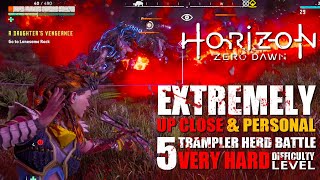 Horizon Zero Dawn  Farm Trampler Heart Massacre the Herd Very Hard Difficulty Level Gameplay HZD [upl. by Jeunesse]