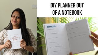 DIY Planner Out of A Notebook  Easy and Affordable Planner DIY [upl. by Neehahs979]