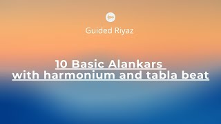 Best Alankar Practice Track  C scale  With Harmonium Tanpura and Tabla  Guided Riyaz [upl. by Lierbag]