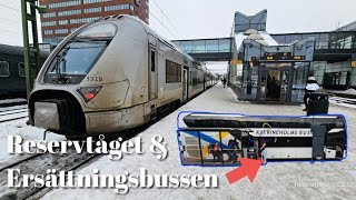 Reservtåget amp Ersättningsbussen [upl. by Ifill]