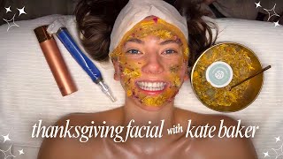 ASMR Facial on Kate Baker  Thanksgiving Floral Jelly Mask  Skinpen Microneedling amp Herbal Steam [upl. by Aralomo]