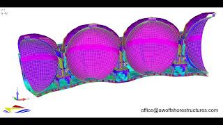 FEA  Structural analysis of ships FEMAP NX Nastran [upl. by Willin995]