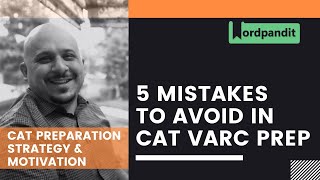 CAT Verbal Ability amp RC Preparation 5 Mistakes to Avoid [upl. by Eanehs]