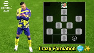 3232 Customize Formation in eFootball 2024 Mobile 😱✨  Best Quick Counter Formation [upl. by Jelsma548]