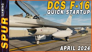 DCS F16 Quick Startup April 2024 [upl. by Eileen]