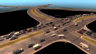 ATS  Testing prefabs DFW map WIP [upl. by Aronos]