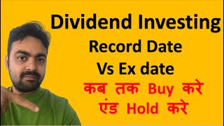 Understanding ExDividend and Record Dates  Key to Maximizing Your Dividends [upl. by Aliam]