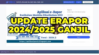 CARA UPDATE ERAPOR TAHUN PELAJARAN 20232024 SEMESTER GENAP  CARA UPDATE APLIKASI E RAPOR 20242025 [upl. by Garneau]