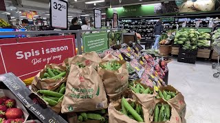 Supermarket in Denmark amp Food Prices  Super Brugsen in Skagen [upl. by Damian]