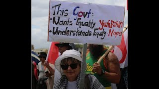 Treaty of Waitangi  Te Tiriti Hikoi in Auckland Today [upl. by Phillida]