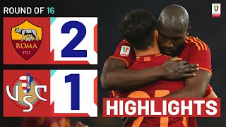 ROMACREMONESE 21  HIGHLIGHTS  Roma mount late comeback  Coppa Italia Frecciarossa 202324 [upl. by Conger]