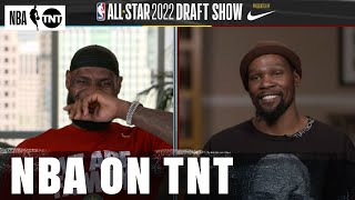 LeBron Could NOT Hold It Together after Kevin Durant picked Gobert over James Harden  NBA on TNT [upl. by Ynomrah177]