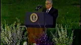 Richard Nixon Funeral 3 Henry Kissingers Eulogy [upl. by Akirderf921]