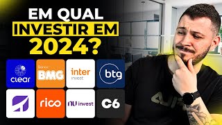 QUAL A MELHOR CORRETORA PARA INVESTIR EM 2024 GUIA DEFINITIVO [upl. by Judye169]