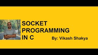 Socket Server and Client Code in C  Server handling only one client  By Vikash Shakya [upl. by Rilda]