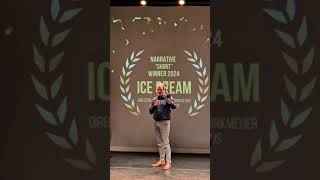 ICE CREAM  wins Best Short at IFFH 2024 short award independentfilm [upl. by Letisha503]