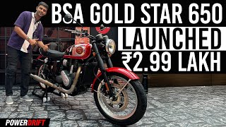 BSA Gold Star 650 Launched In India Better Than Royal Enfield 650  PowerDrift QuickEase [upl. by Dody862]