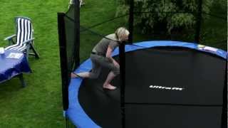 GartenTrampolin 430 cm mit Sicherheitsnetz  Testsieger von Ultrasport  Ultrafit [upl. by Lindeberg270]