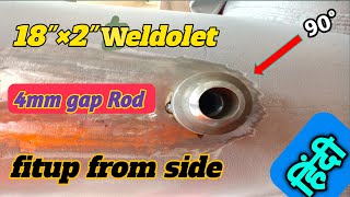 How to weldolet fitting  weldolet fitting kaise kre  weldoler fitup in Hindi  Live fabrication [upl. by Tsew]