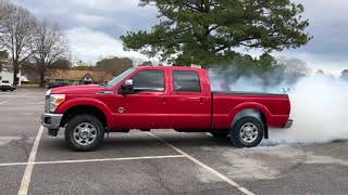 Tuned and Deleted 67 Powerstroke Burnout [upl. by Amahcen]