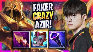 FAKER CRAZY GAME WITH AZIR  T1 Faker Plays Azir MID vs Leblanc  Season 2024 [upl. by Okimuy]