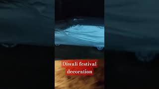 Diwali festival decoration 🎀hindu chhoti diwali [upl. by Aryek635]