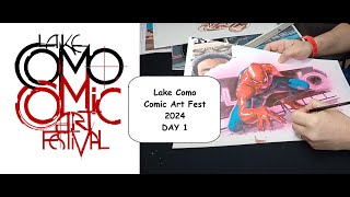 Lake Como Comic Art Fest 2024  DAY 1 tens of artists Marvel DC Image etc [upl. by Eachern]